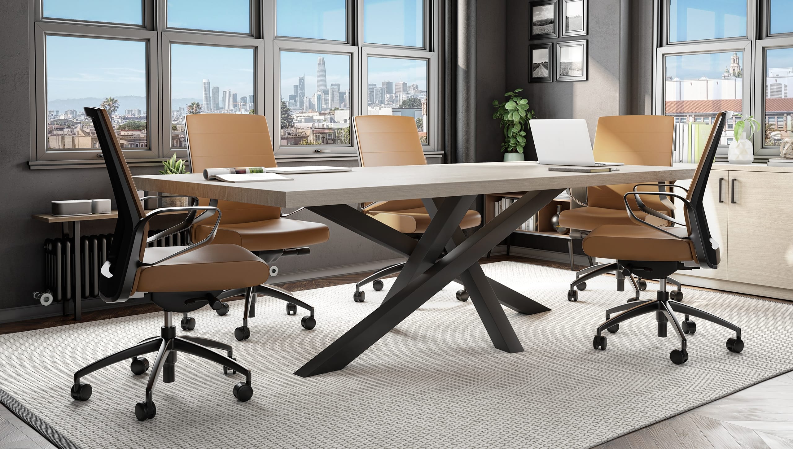 Element M6 Executive Chair, Saddle