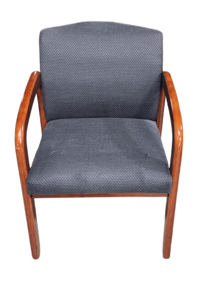 Preowned Guest Chair, Cherry and Black