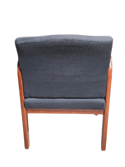 Preowned Guest Chair, Cherry and Black