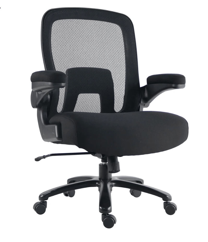 Black Mesh Desk Chair Big Man (500 lb) by Parker House