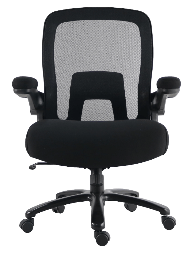 Black Mesh Desk Chair Big Man (500 lb) by Parker House