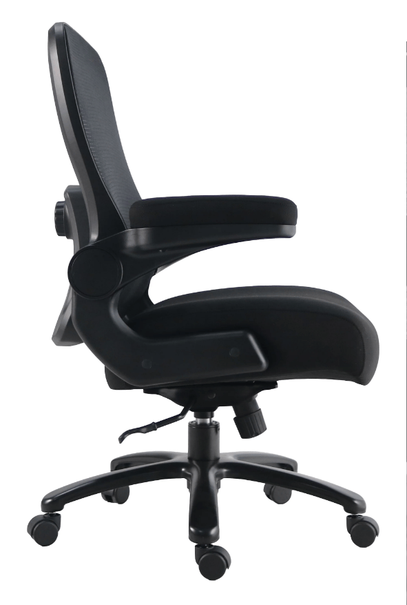 Black Mesh Desk Chair Big Man (500 lb) by Parker House