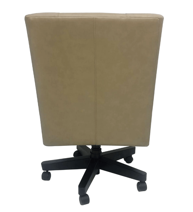 Lotus Cream Leather Desk Chair by Parker House