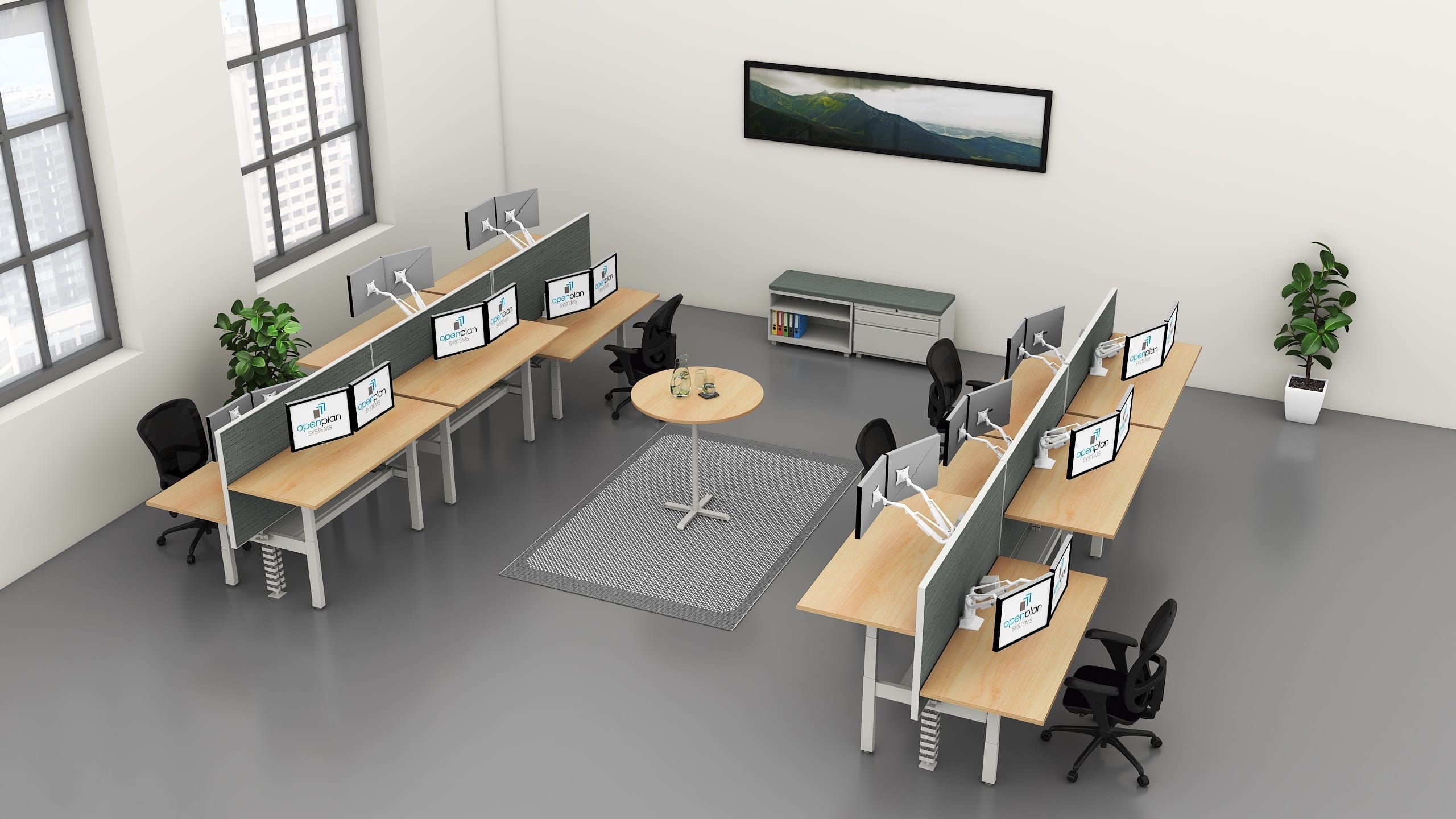 Open Plan XPand Benching System