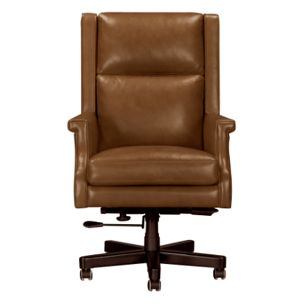 Renaissance Chestnut Leather Desk Chair by Parker House