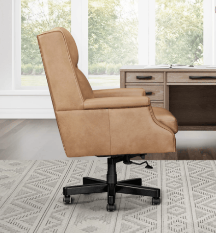 Renaissance Clay Leather Desk Chair by Parker House