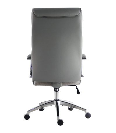 Softy Gray Vegan Leather Desk Chair Tall by Parker House