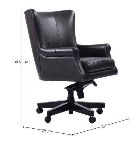 Cyclone Leather Desk Chair by Parker House
