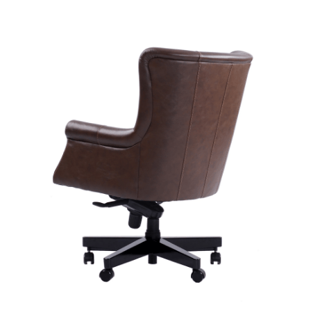 Verona Brown Leather Desk Chair by Parker House