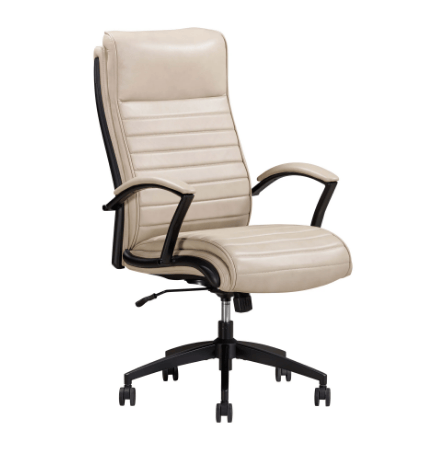 Antique Linen Leather Desk Chair by Parker House