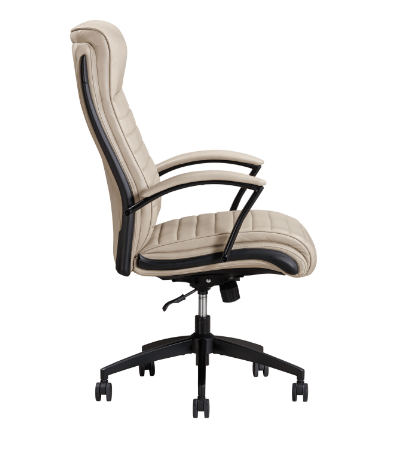 Antique Linen Leather Desk Chair by Parker House