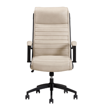Antique Linen Leather Desk Chair by Parker House