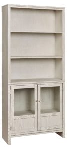 Sandro Bookcase w/2 Doors by Aspenhome, Brushed White
